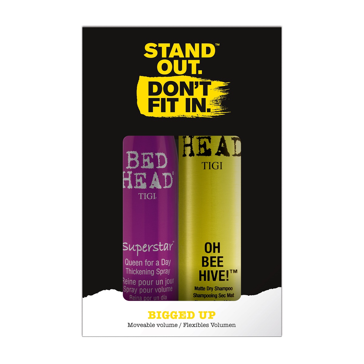 Pachet Tigi Bed Head Spray Superstar Queen for a Day, 311 ml + Sampon uscat Oh Bee Hive, 238 ml, Tigi